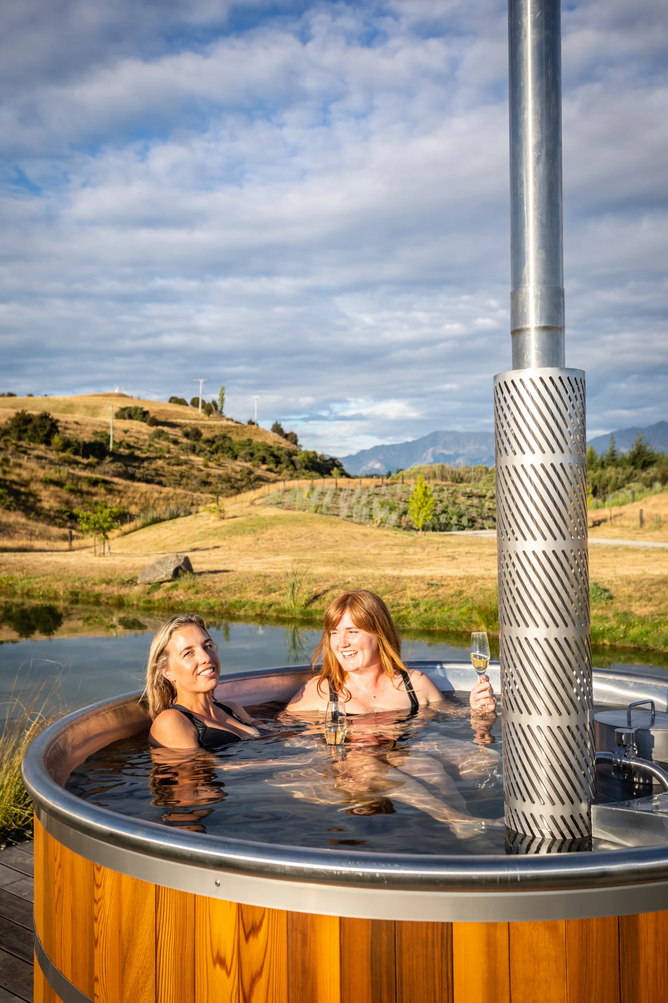 Stoked hot tub